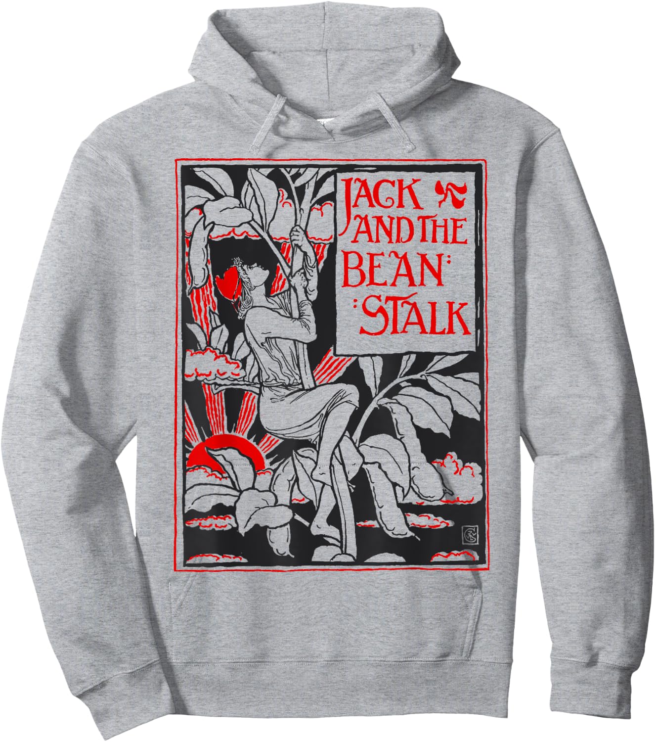 Vintage Jack and the Beanstalk Fairytale Hoodie - Hoodie | Ash