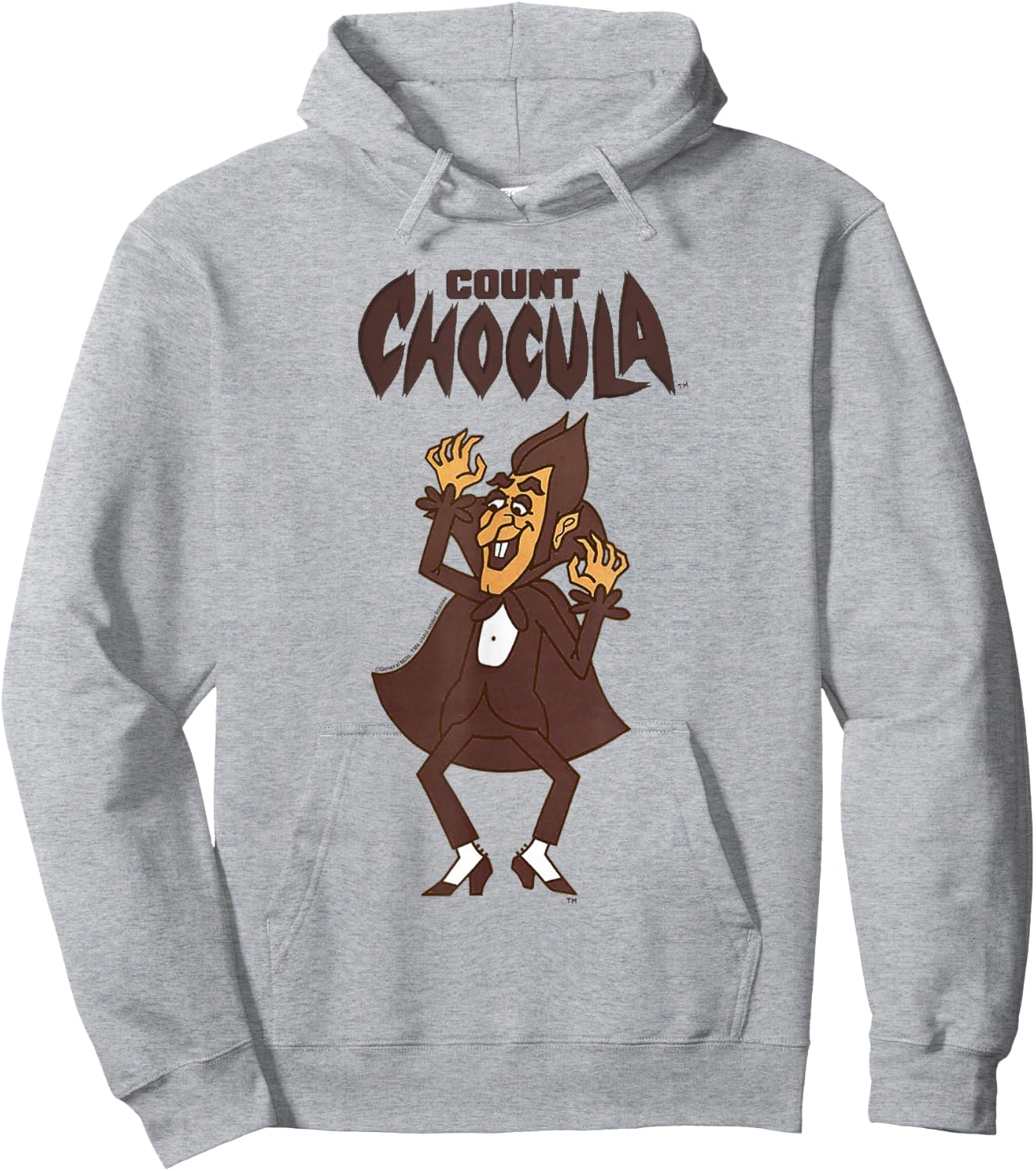 Count Chocula Spooky Epic Pose Vintage Big Chest Portrait Hoodie - Hoodie | Ash