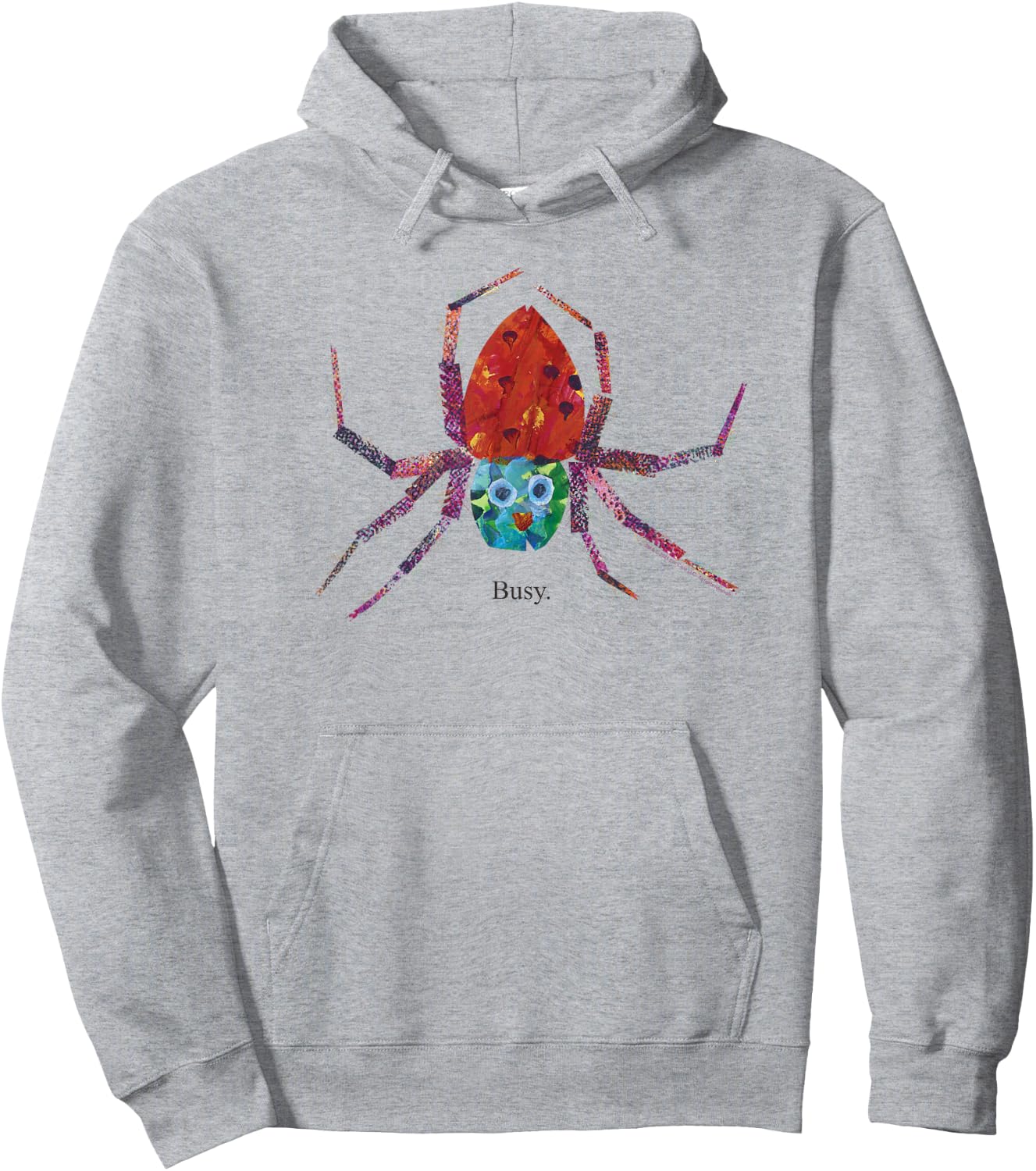 Eric Carle The Very Busy Spider Children's Book Hoodie - Hoodie | Ash
