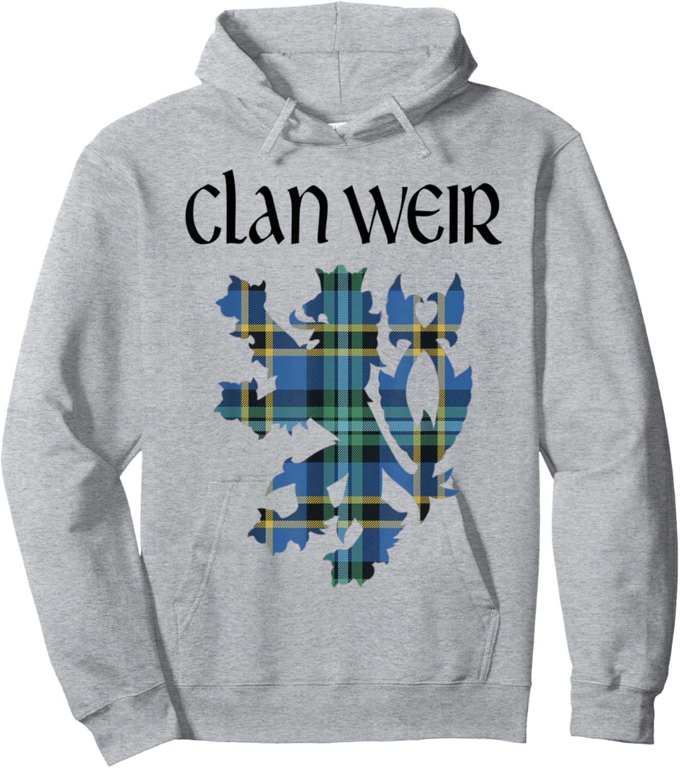 Clan Weir Tartan Scottish Family Name Scotland Pride Hoodie - Hoodie | Ash