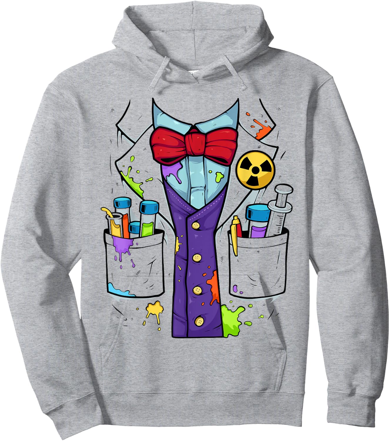 Easy Mad Scientist Halloween Costume Shirt Lazy Halloween Hoodie - Hoodie | Ash