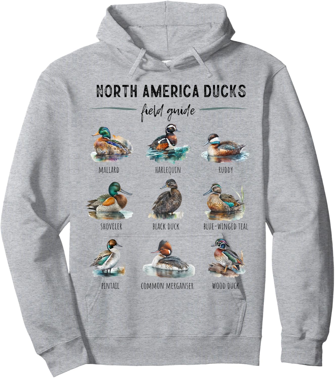 Ducks Guide Duck Lover Duck Guide Hunter Waterfowl Hunting Hoodie - Hoodie | Ash