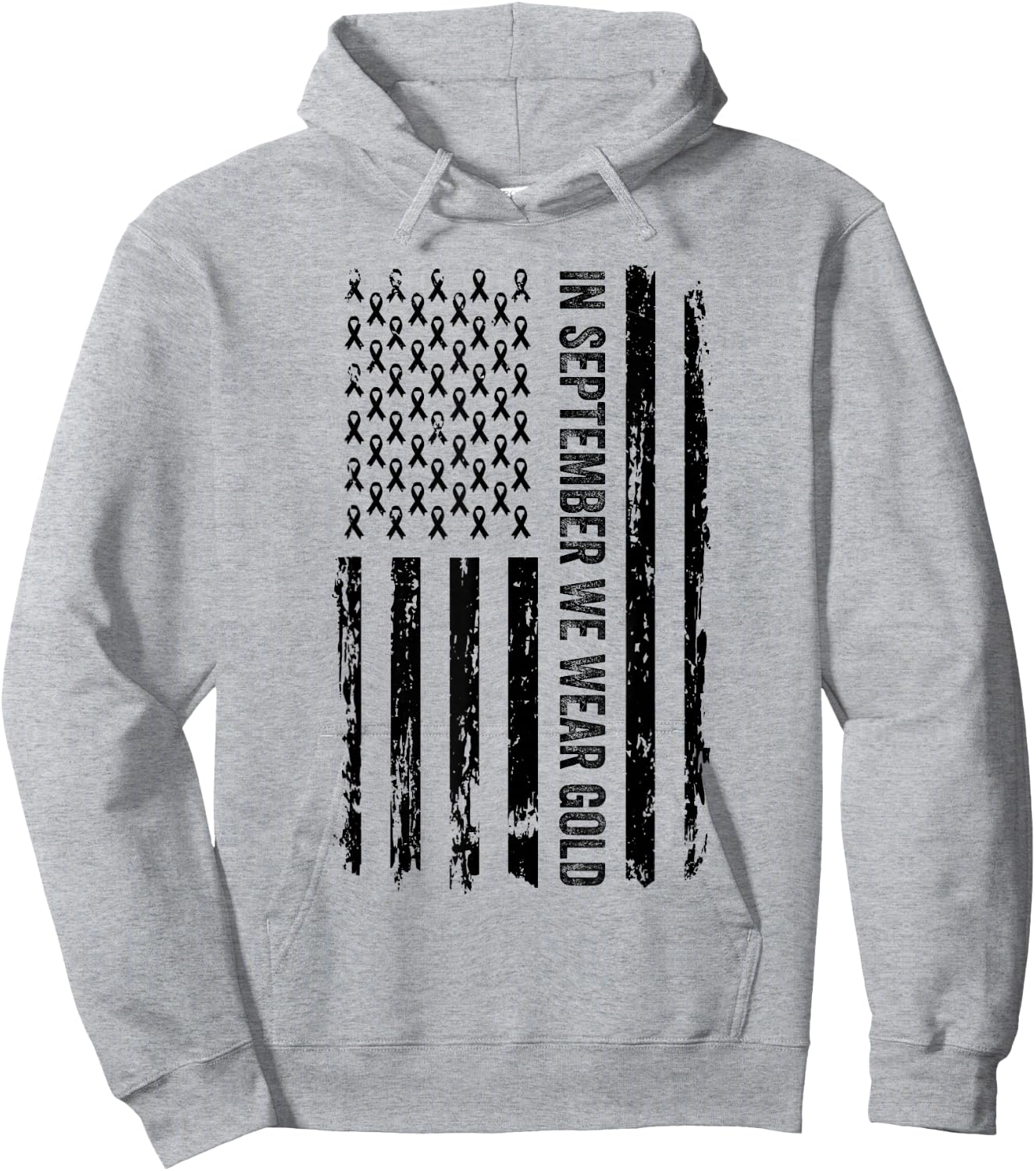 Childhood Cancer Awareness Shirts In September We Wear Gold Hoodie - Hoodie | Ash