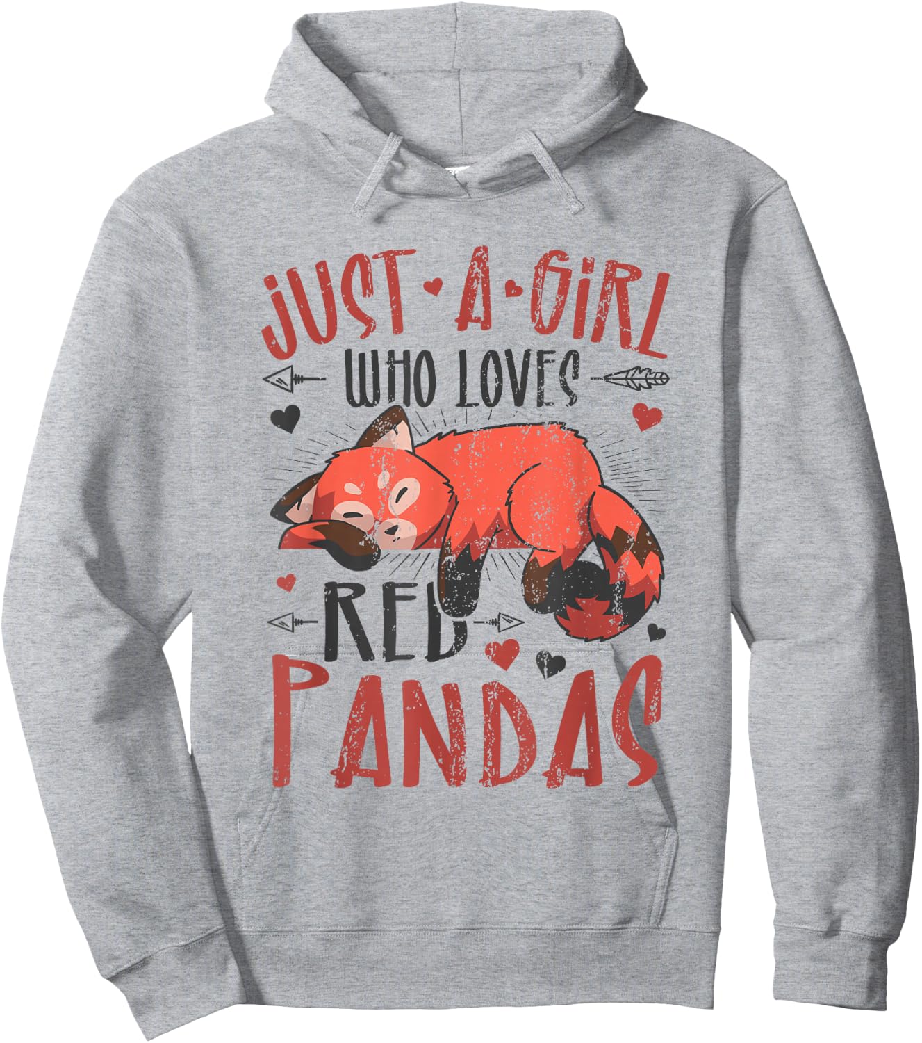 Just A Girl Who Loves Red Pandas Hoodie - Hoodie | Ash