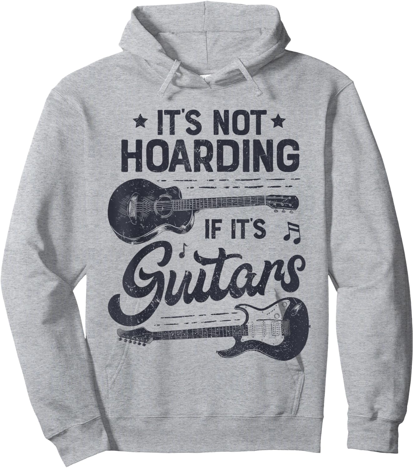 It's Not Hoarding If It's Guitars Player Funny Guitarist Hoodie - Hoodie | Ash