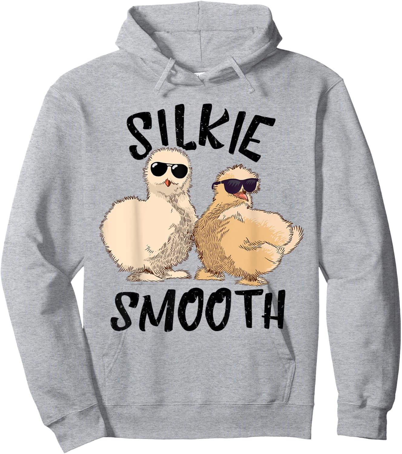 Funny Silkie Chicken Silkie Smooth Silkie Chicken Lover Hoodie - Hoodie | Ash
