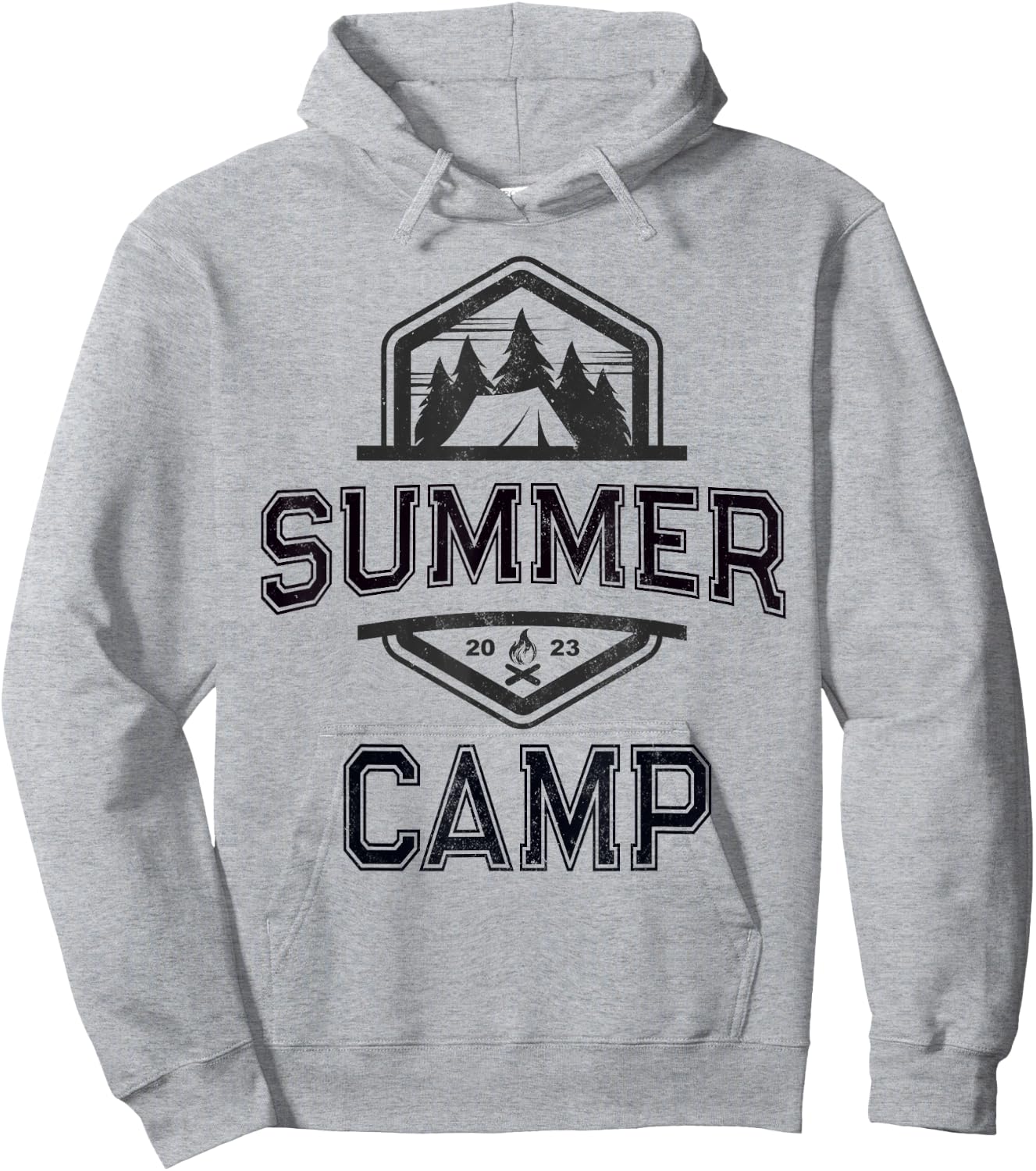 Cute SUMMER CAMP Director Counselor Camping Host Crew Yellow Men Women Kids Hoodie - Hoodie | Ash