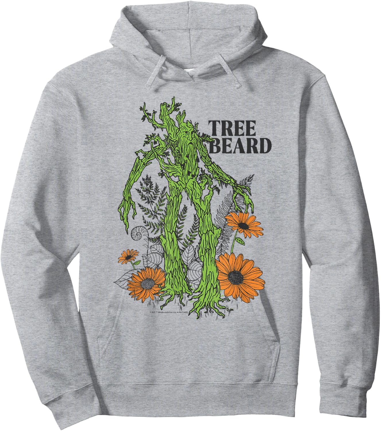 The Lord of The Rings: The Two Towers Tree Beard Nature Hoodie - Hoodie | Ash