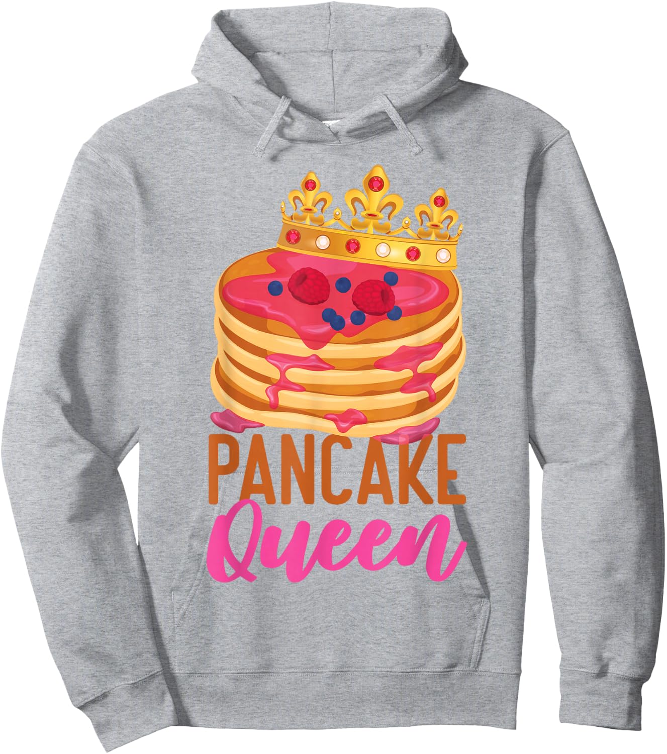 Pancake Lover Kids Queen Pancake Queen Hoodie - Hoodie | Ash