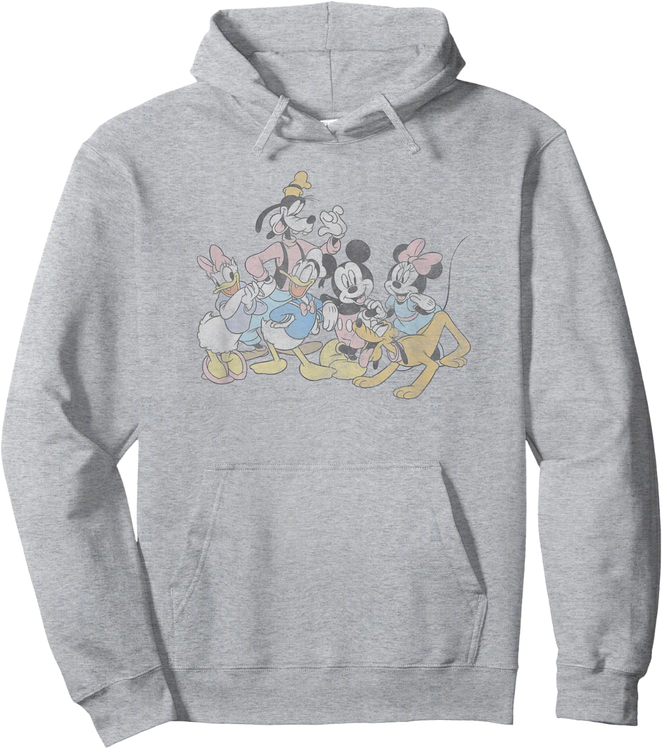 Disney Mickey Classic Group Colorful Poster Hoodie - Hoodie | Ash