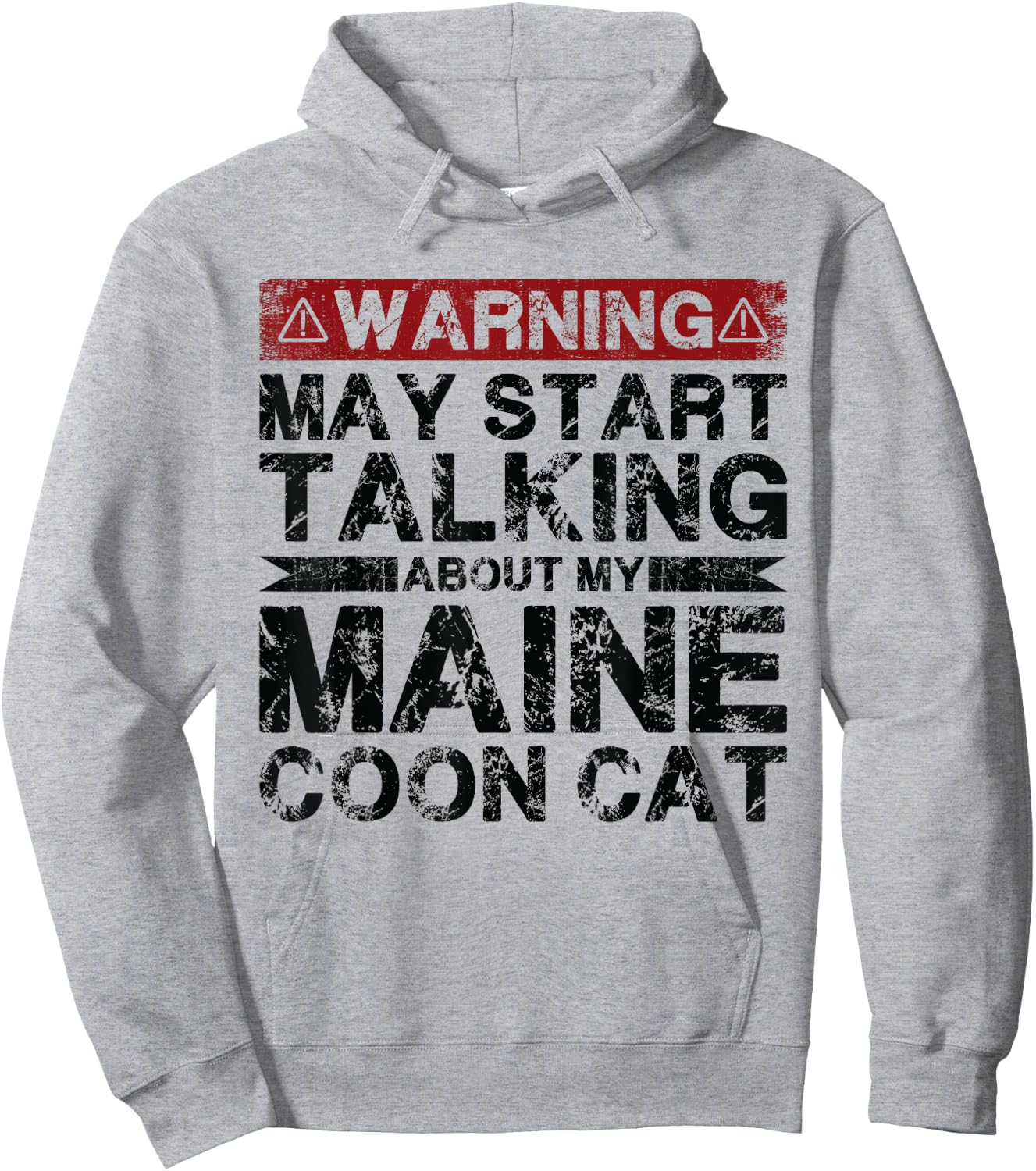 Warning May Start Talking About My Maine Coon Cat Women Hoodie - Hoodie | Ash