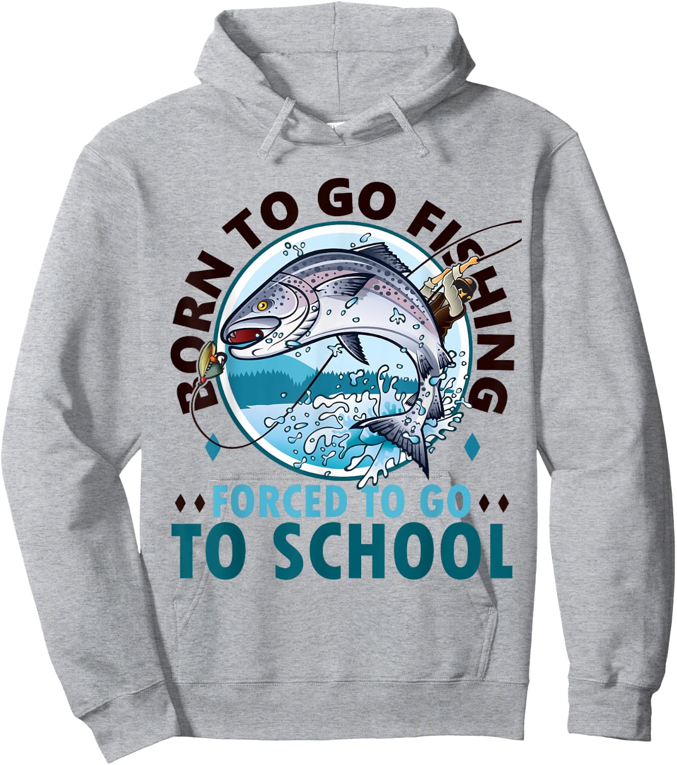 Unique Fishing Design Women Fishing Fish Fisherman Hoodie - Hoodie | Ash