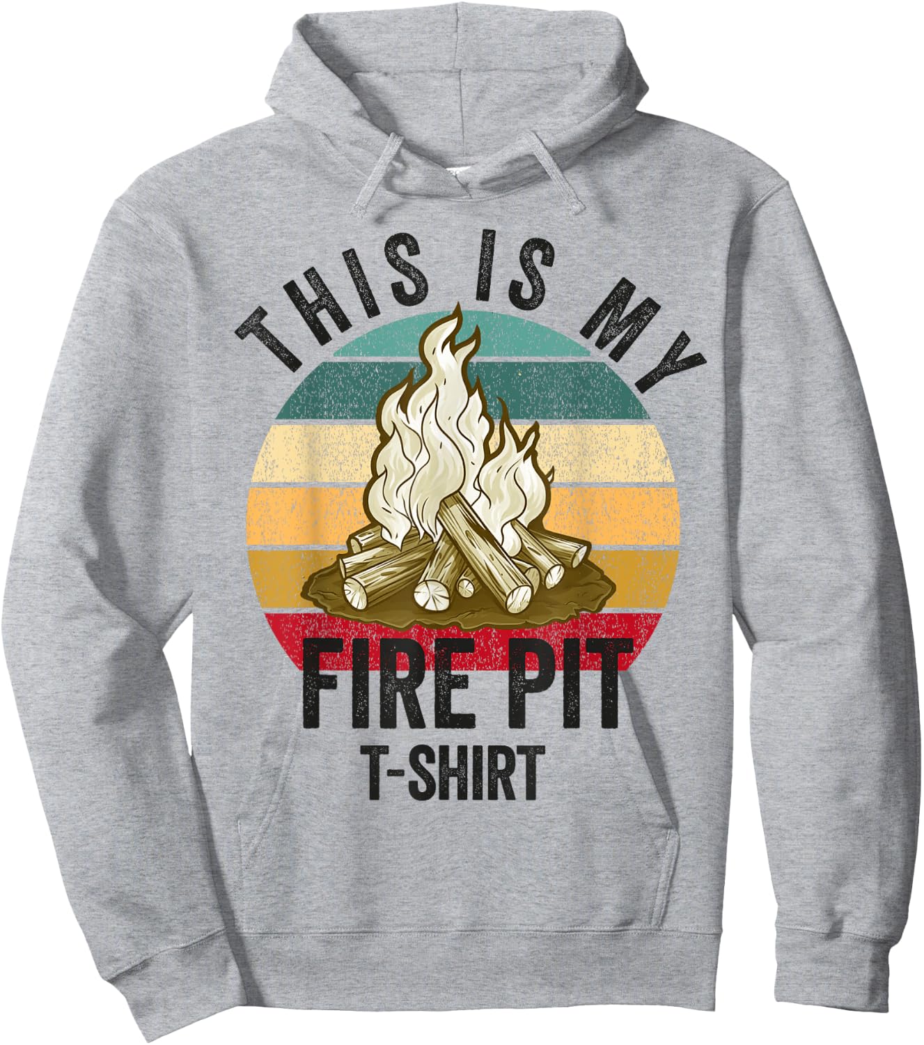 Fire Pit Bonfire Campfire Lover Men Camping Lover Hoodie - Hoodie | Ash