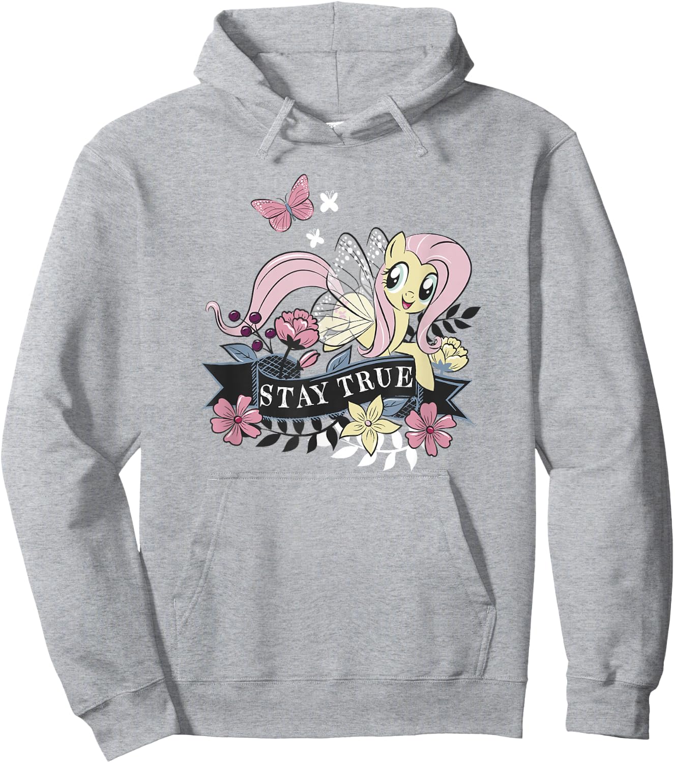 My Little Pony: Friendship is Magic Fluttershy Stay True Hoodie - Hoodie | Ash