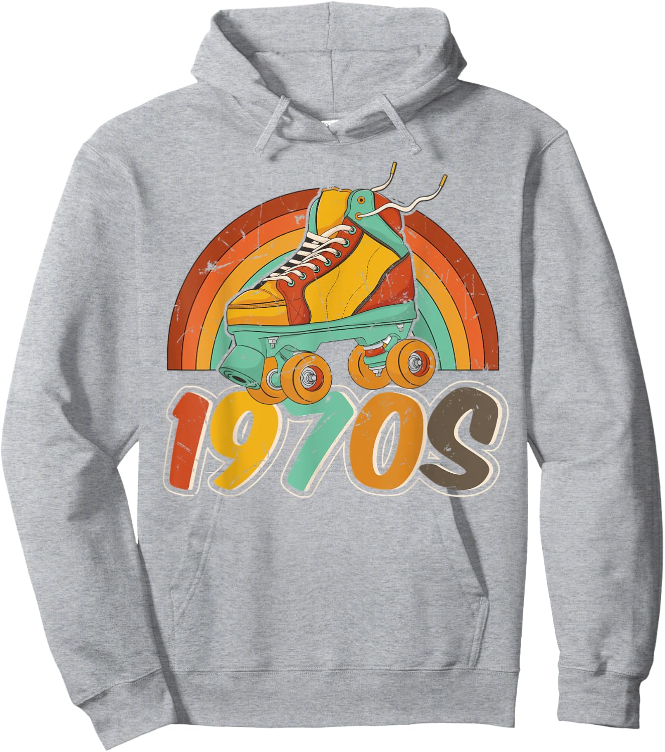 1970's Keep Rolling Funny Toodlers Best Skating Love Hoodie - Hoodie | Ash