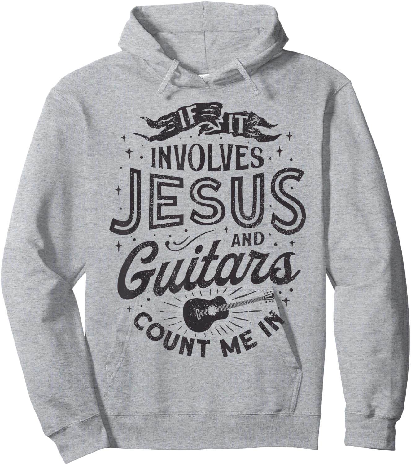 If It Involves Jesus And Guitars Guitarist Christian Music Hoodie - Hoodie | Ash