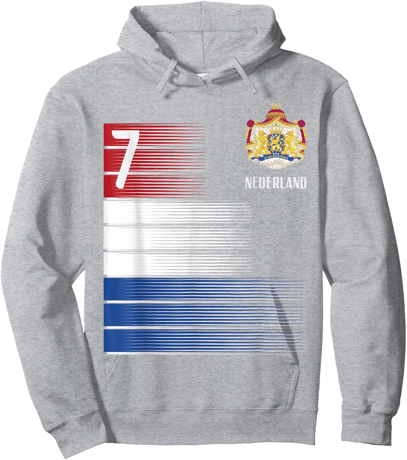 Netherlands Flag Number 7 Dutch Soccer Men Women Kids Boys Hoodie - Hoodie | Ash