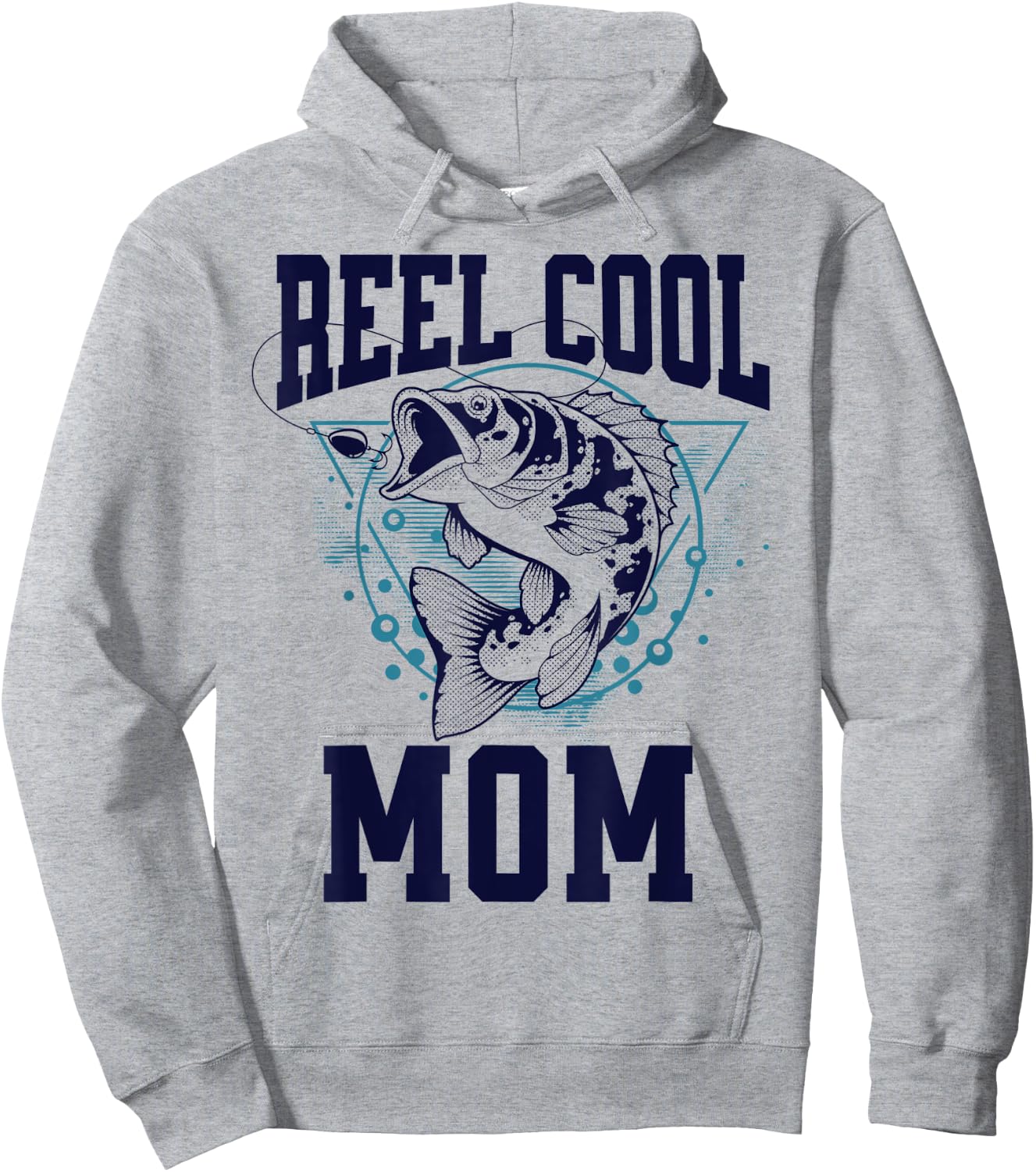 Funny Fishing Reel Cool Mom Outdoors Hoodie - Hoodie | Ash