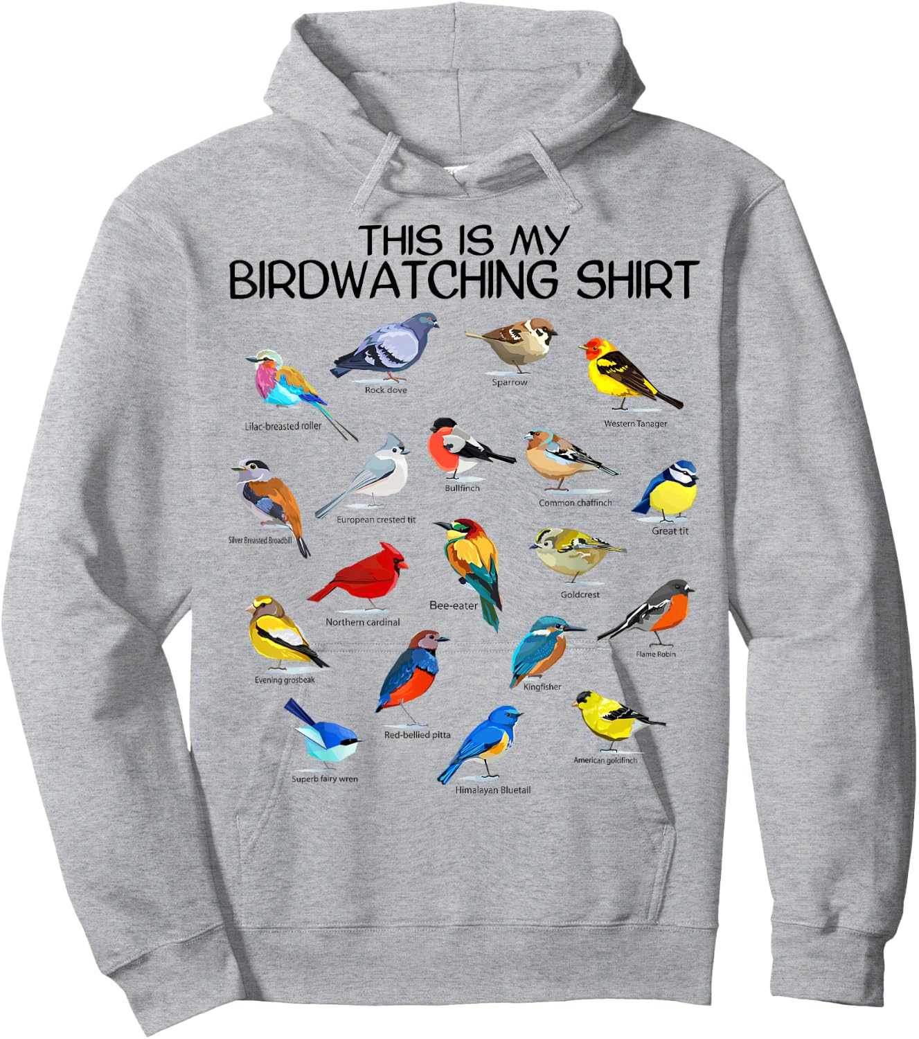 This is my Birdwatching Shirt For Bird Lover & Birdwatcher Hoodie - Hoodie | Ash