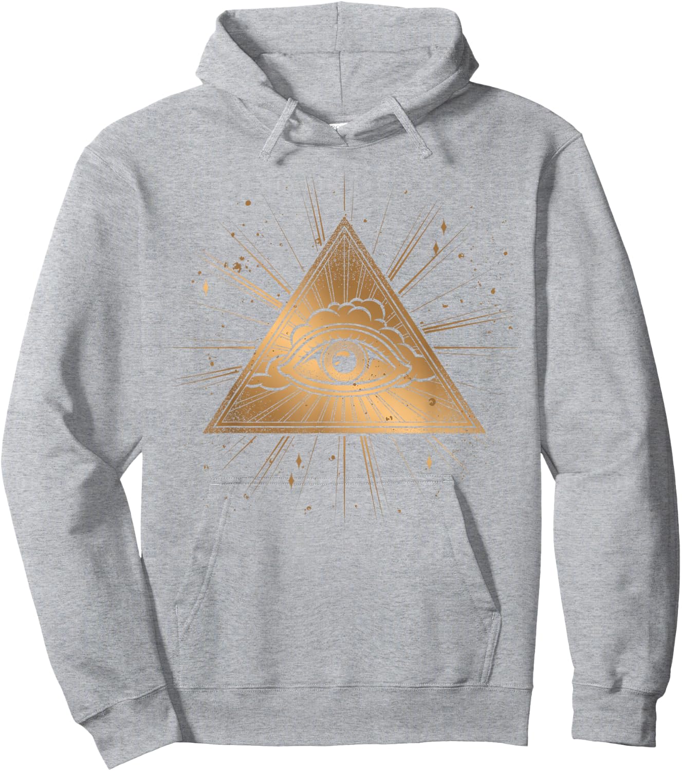 Wicca Witch Occult Pyramid Astrology All-seeing Eye Hoodie - Hoodie | Ash