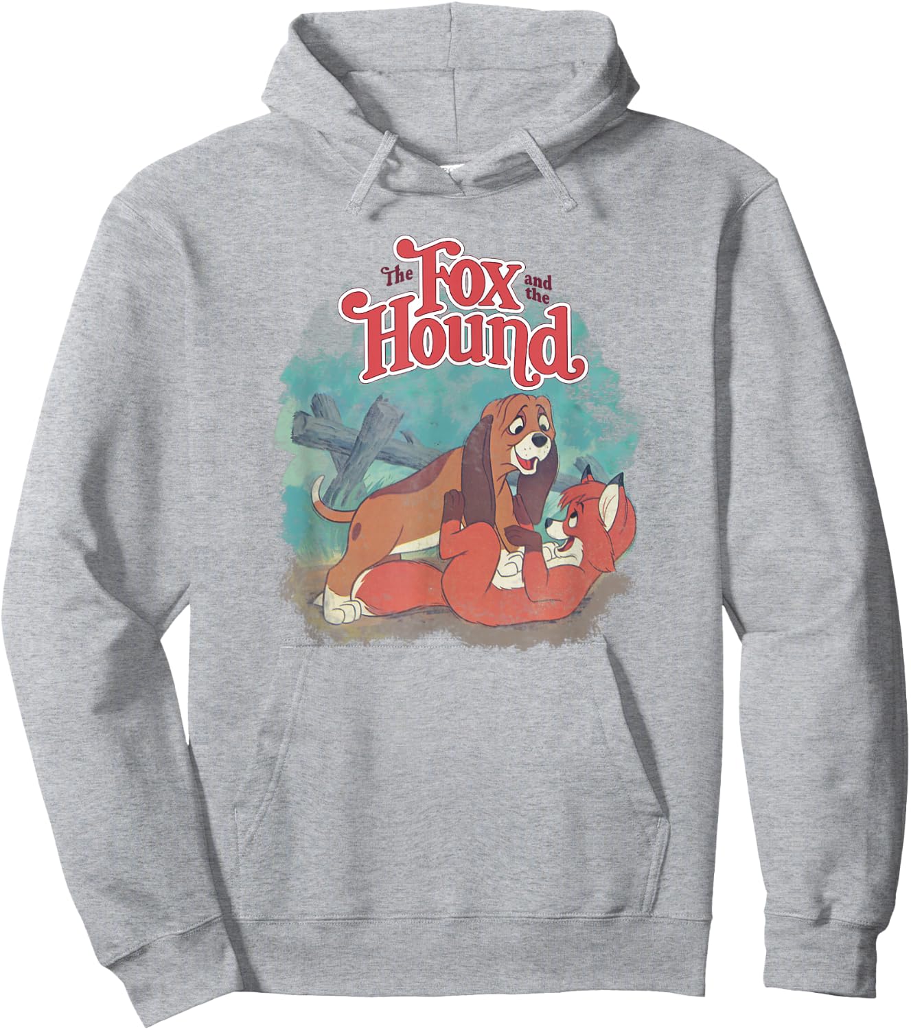 Disney The Fox and The Hound Vintage Classic Poster Hoodie - Hoodie | Ash