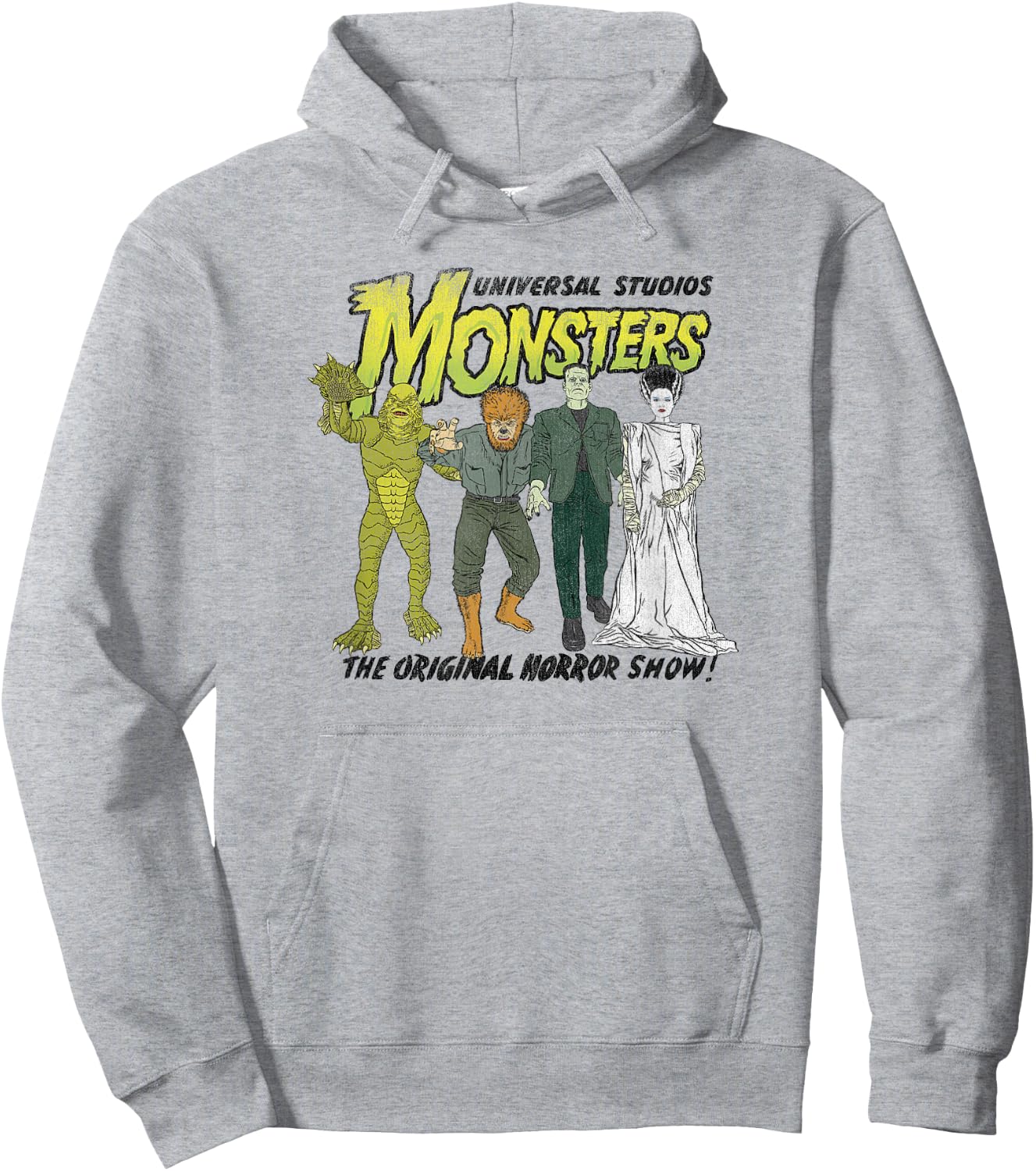 Universal Monsters The Original Horror Show! Group Poster Hoodie - Hoodie | Ash