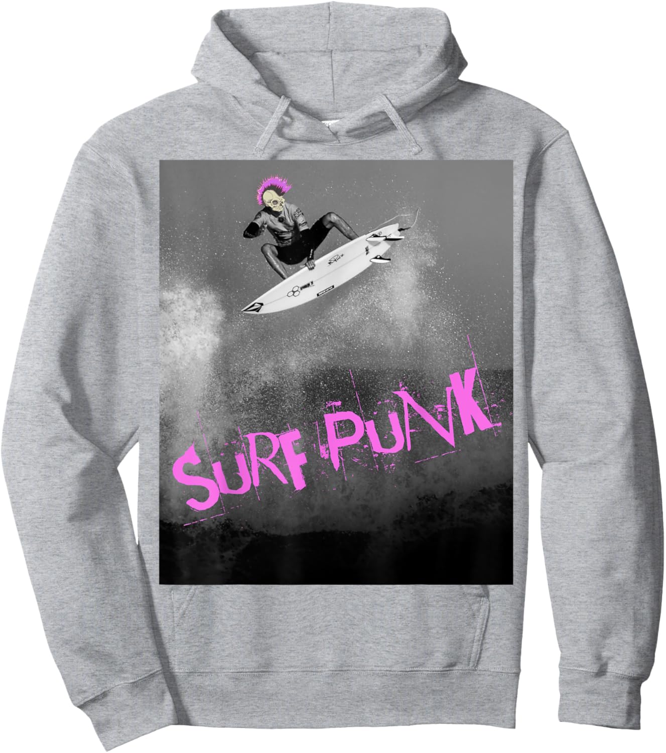 Surf Punk - Violent Pink Hoodie - Hoodie | Ash