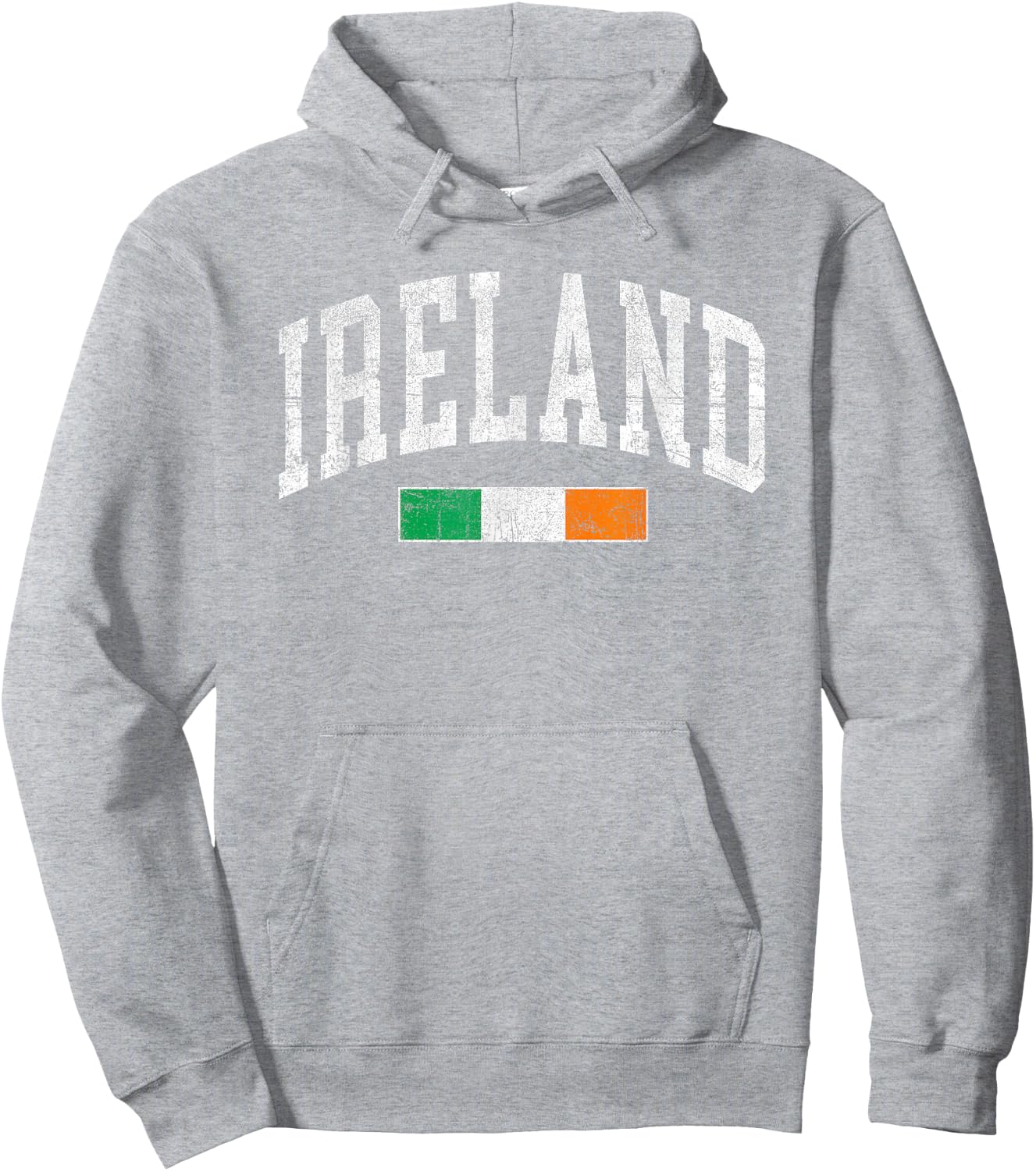 Vintage Ireland Flag Irish Retro Throwback Kids Hoodie - Hoodie | Ash