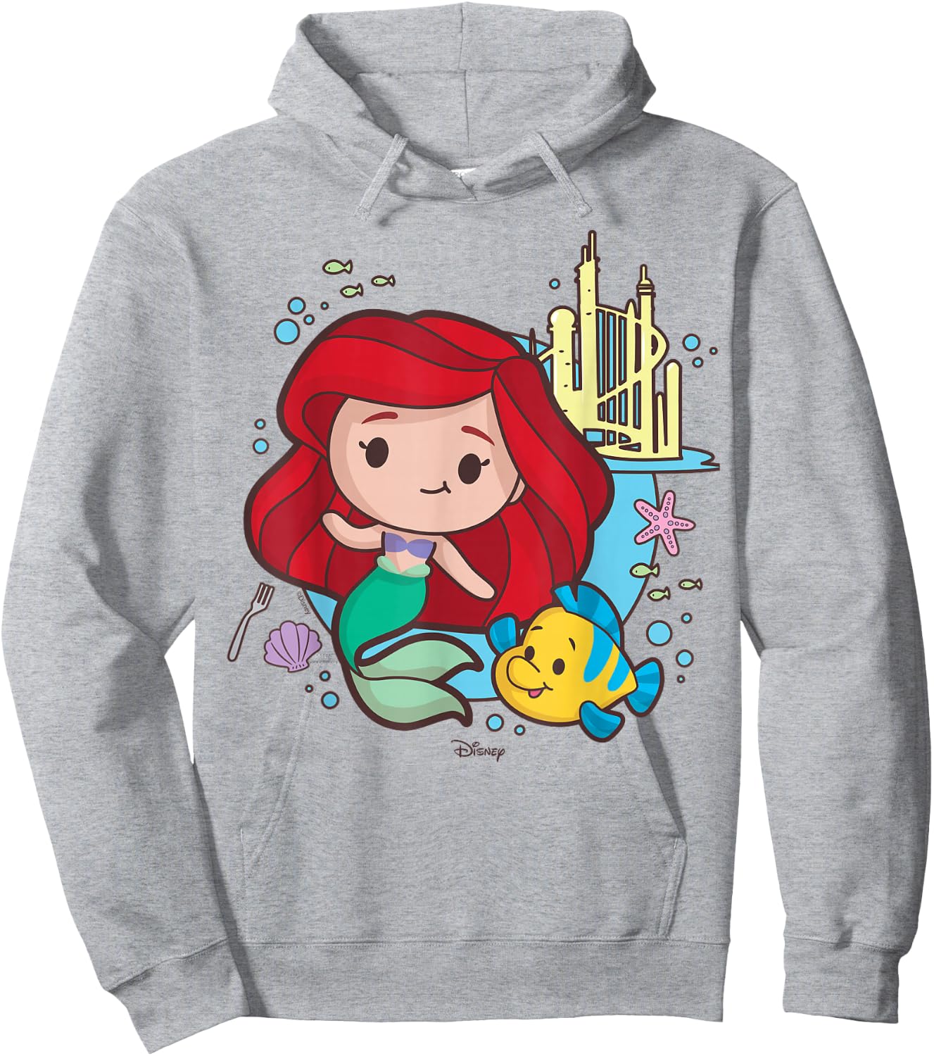 Disney Princess - Ariel and Flounder Hoodie - Hoodie | Ash