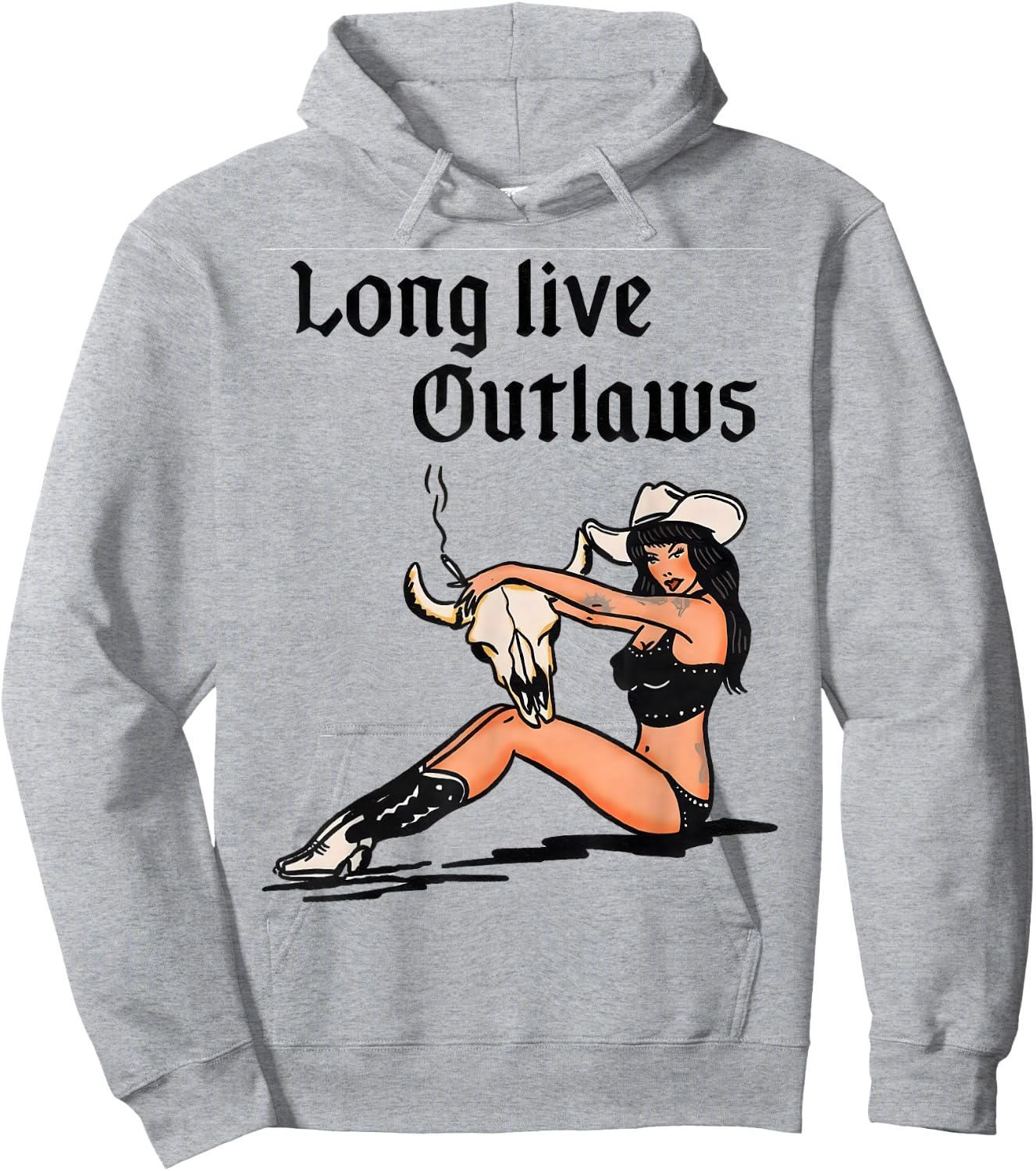 Long Live Outlaws Hoodie - Hoodie | Ash