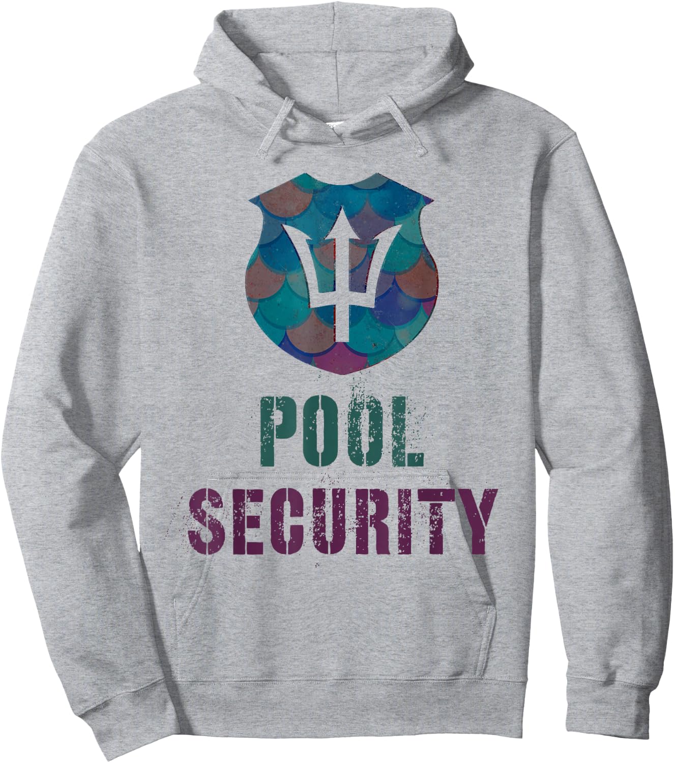 Funny POOL SECURITY Vacay Police Off Duty Lifeguards Merdad Hoodie - Hoodie | Ash