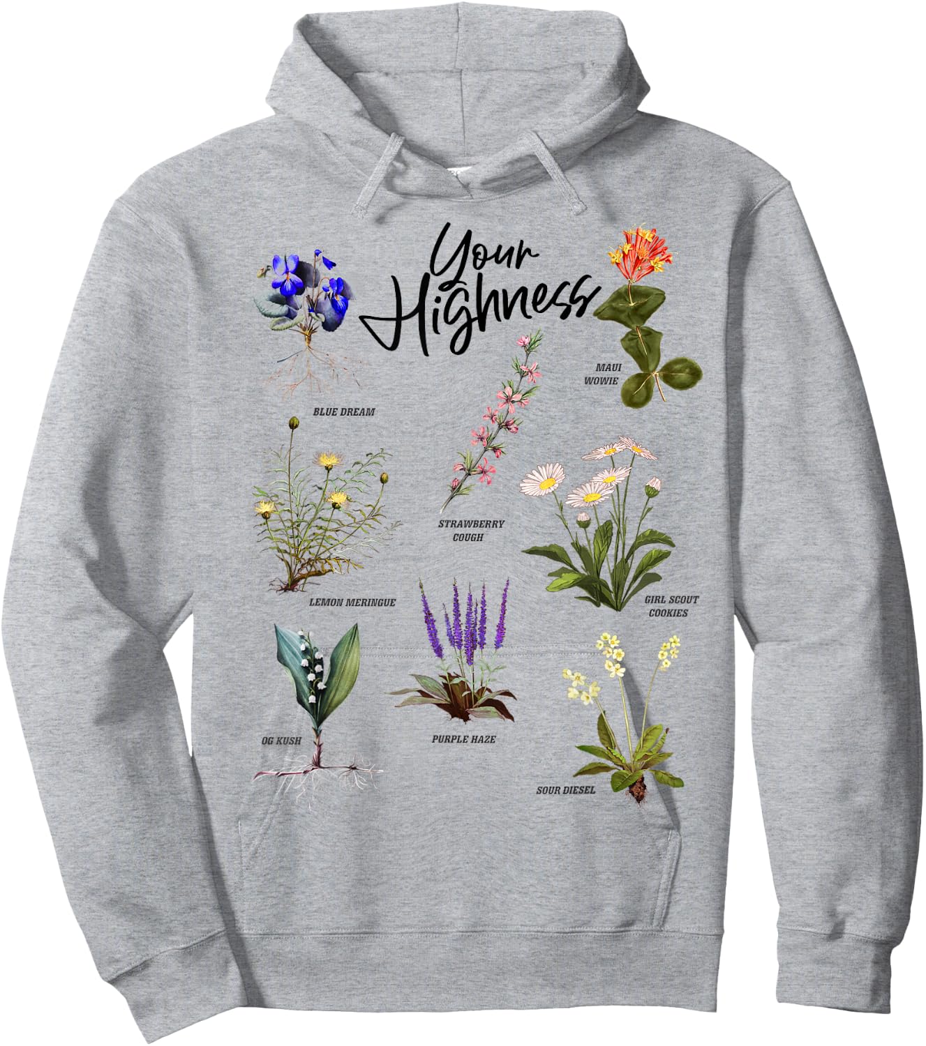 Your Highness – Strains Hoodie - Hoodie | Ash