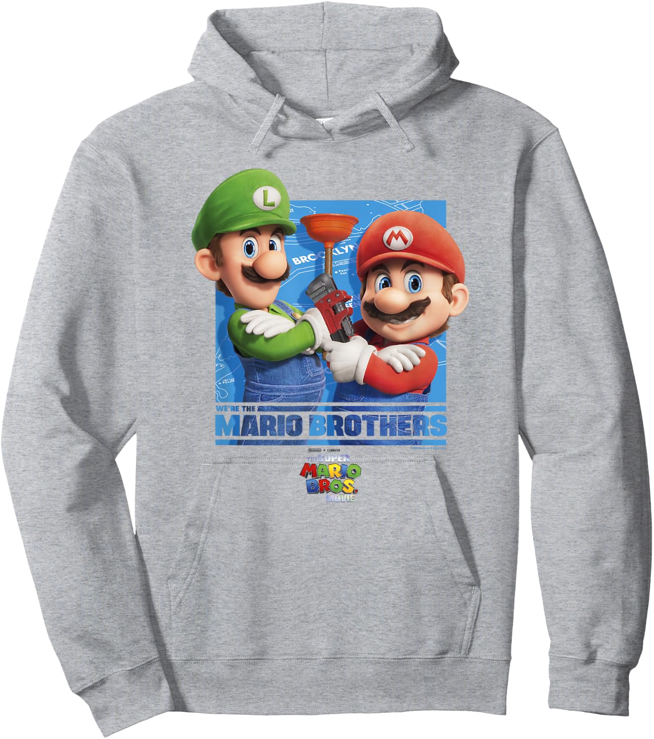 The Super Mario Bros. Movie We're The Mario Brothers Poster Hoodie - Hoodie | Ash