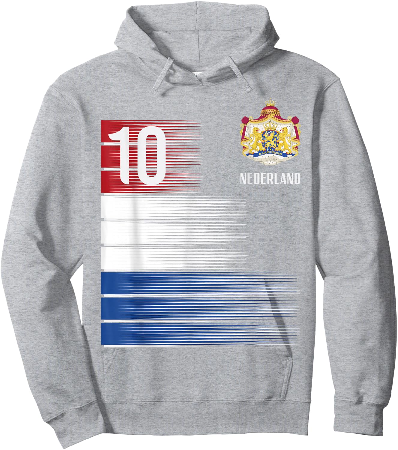 Netherlands Flag 10 Dutch Orange Soccer Men Women Kids Boys Hoodie - Hoodie | Ash
