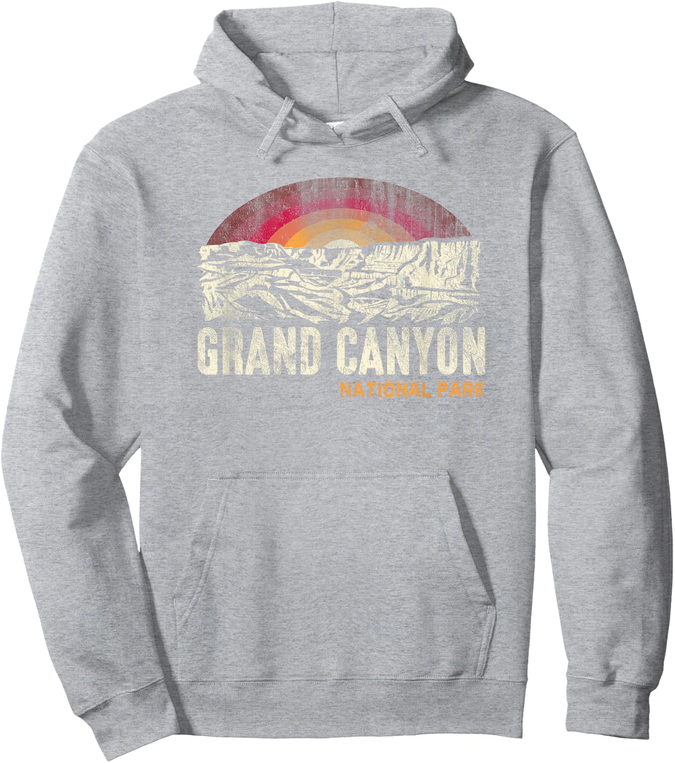 Grand Canyon National Park Vintage Hoodie - Hoodie | Ash