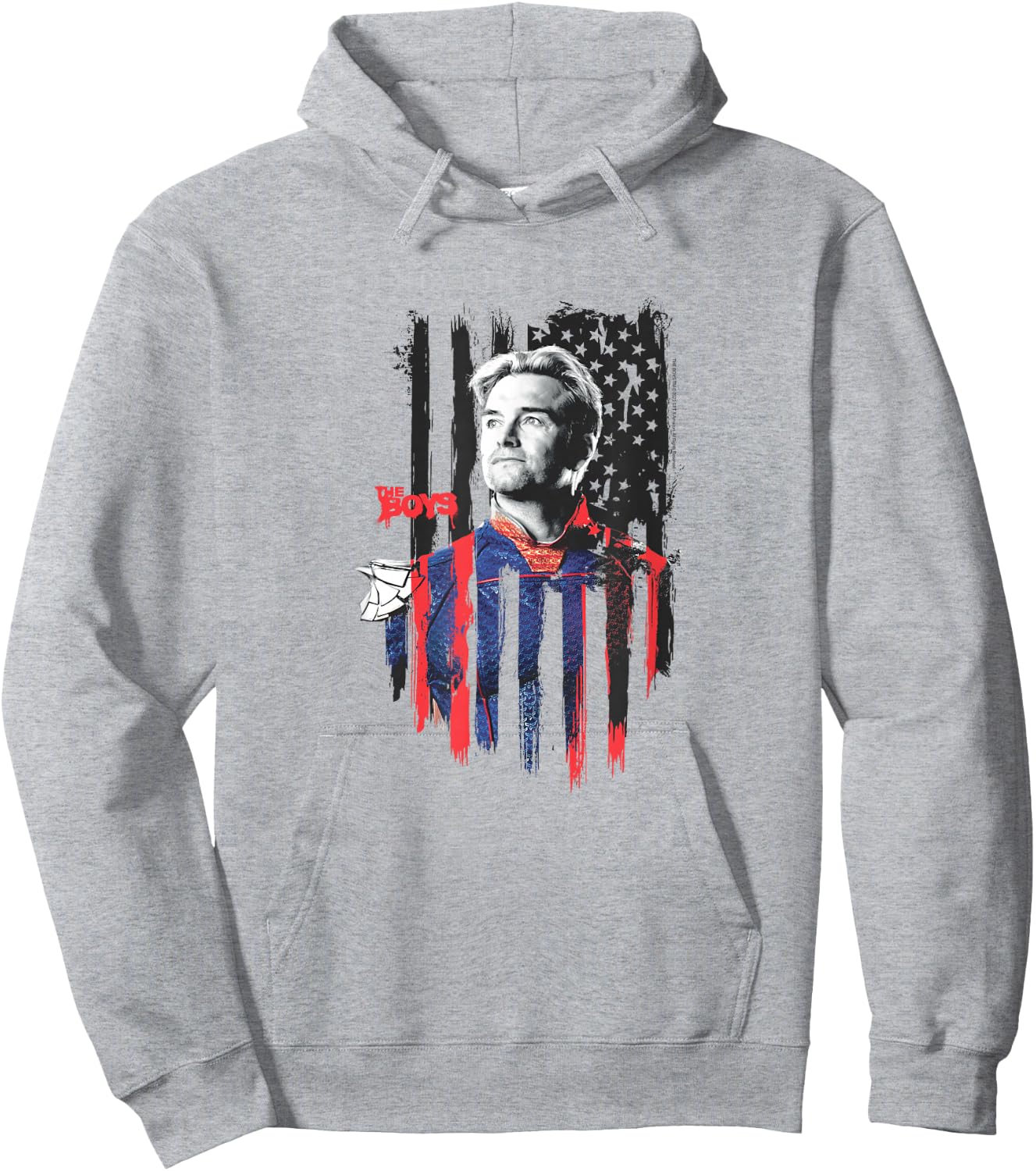 The Boys Homelander American Flag Patriotic Hoodie - Hoodie | Ash
