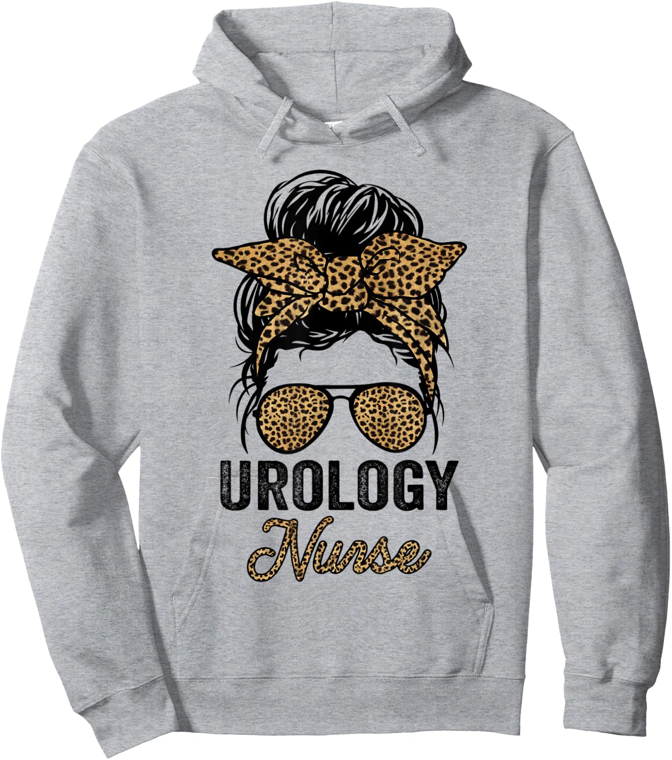 Urology Nurse Appreciation Day Leopard Nurses Hoodie - Hoodie | Ash