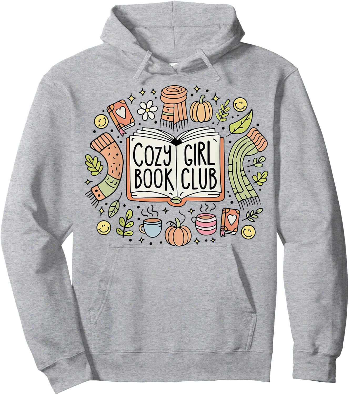 Cozy Girl Book Club Hoodie - Hoodie | Ash