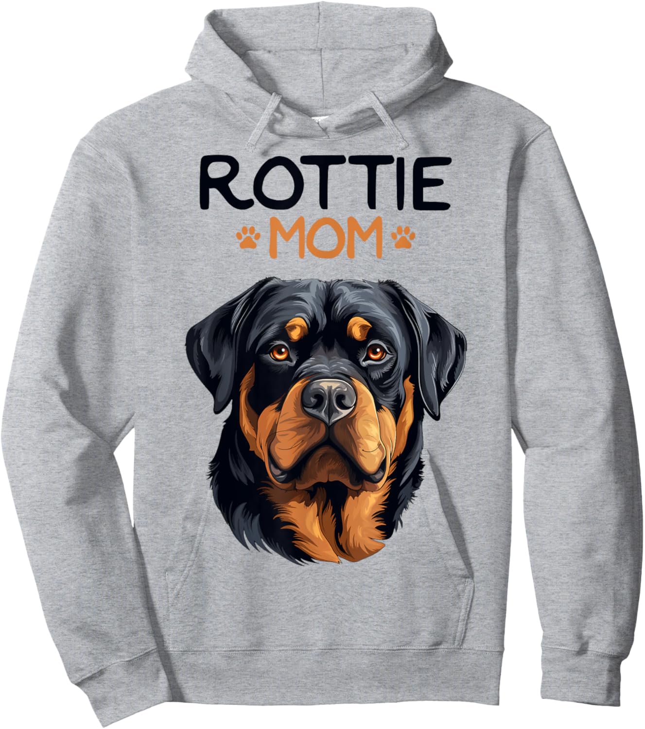 Rottie Mom Rottweiler Dog Mama Women Girls Kids Hoodie - Hoodie | Ash