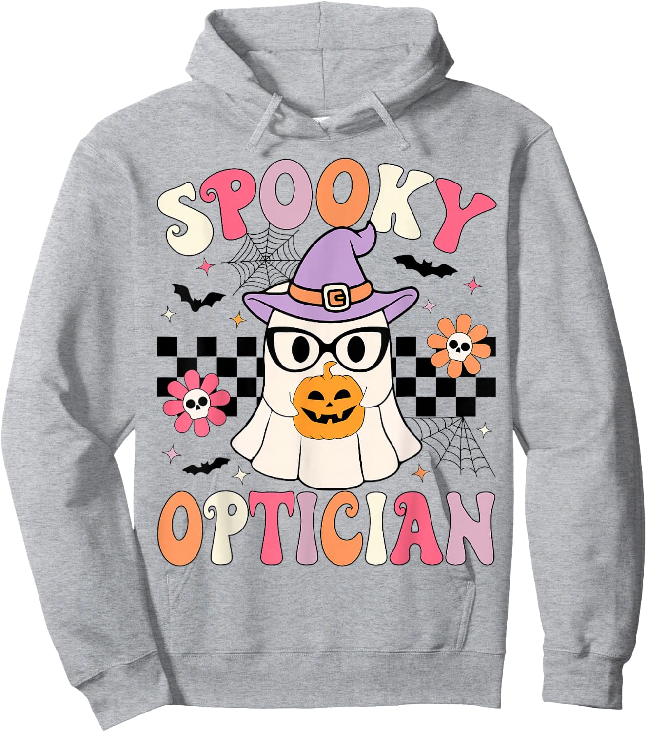 Spooky Optician Halloween Eye Doctor Halloween Optometry Hoodie - Hoodie | Ash