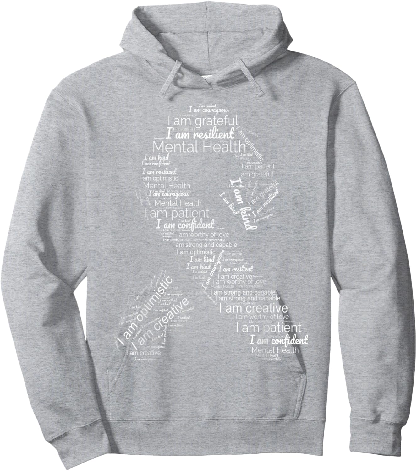 Green Ribbon In May Support Mental Health Awareness Hoodie - Hoodie | Ash