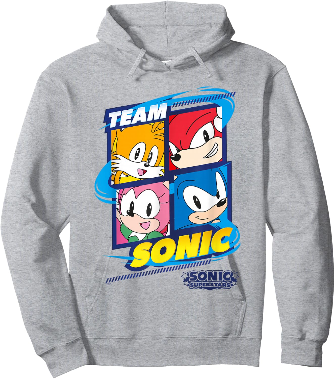 Sonic The Hedgehog, Sonic Superstars - Team Sonic Hoodie - Hoodie | Ash