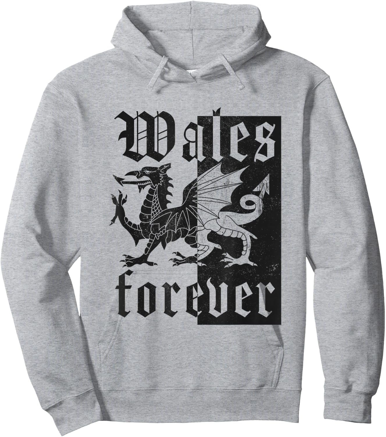 Wales Forever Cymru Am Byth Welsh Dragon Welshman Hoodie - Hoodie | Ash