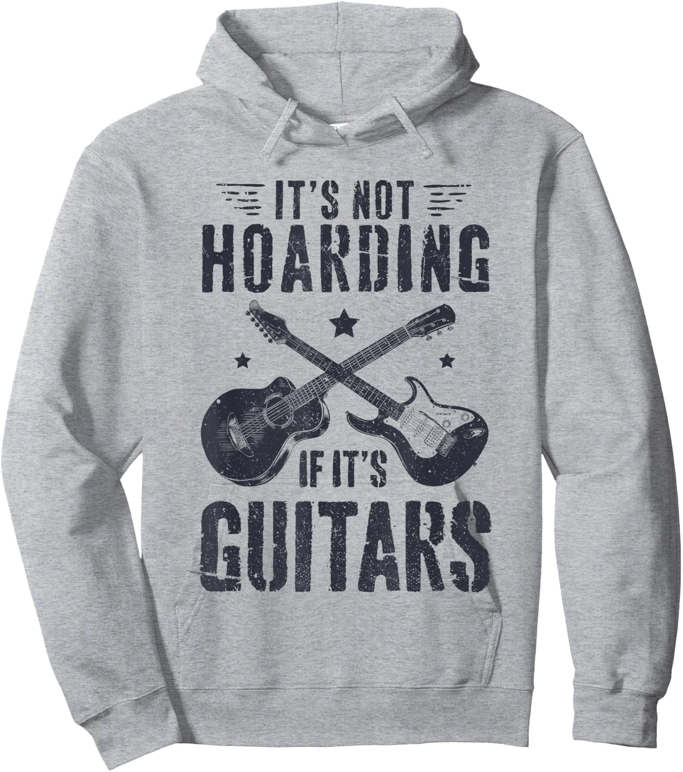 It's Not Hoarding If It's Guitars Player Funny Guitarist Hoodie - Hoodie | Ash