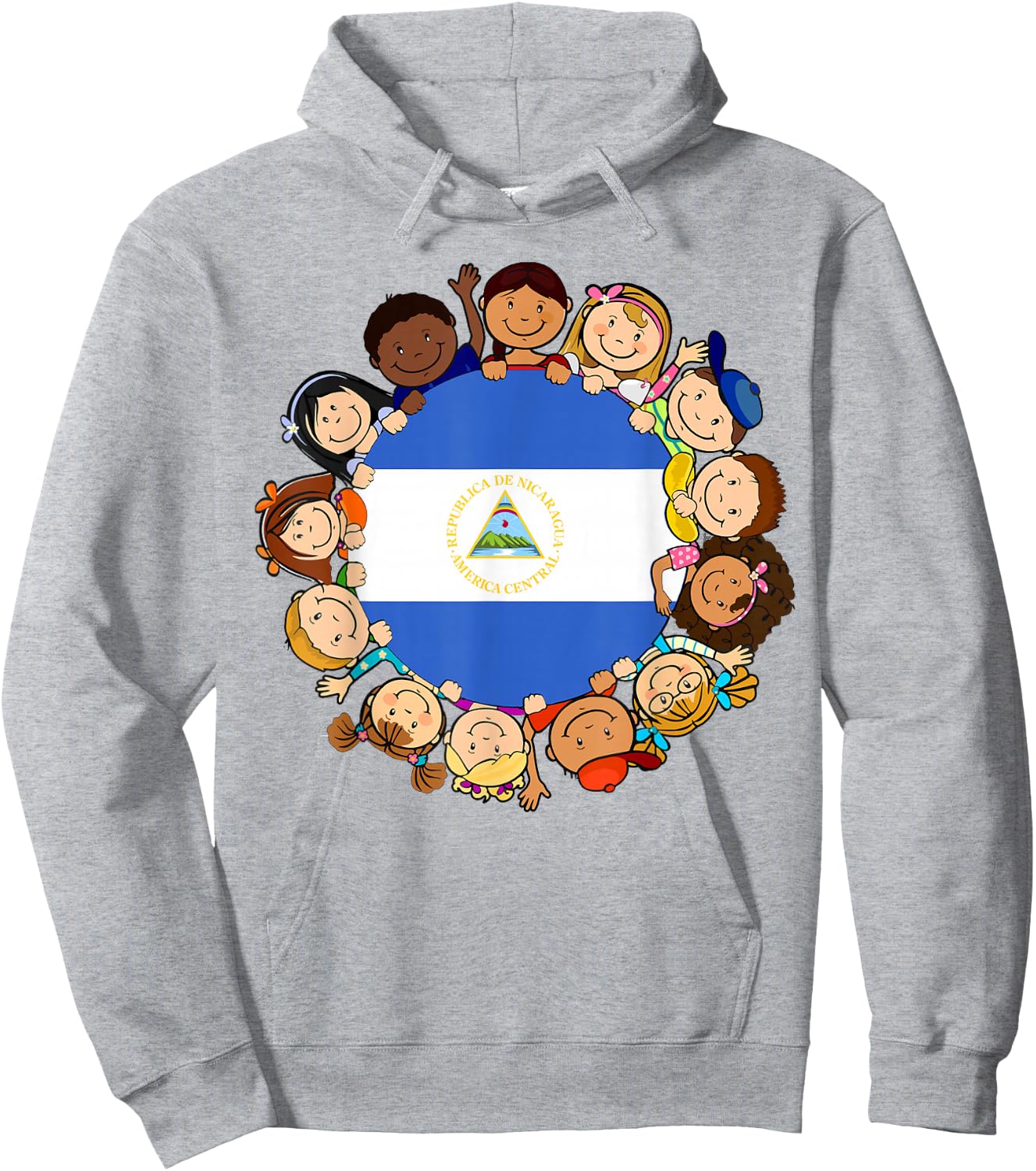 Nicaragua Flag Nicaraguan Kids Boy Hispanic Heritage Month Hoodie - Hoodie | Ash