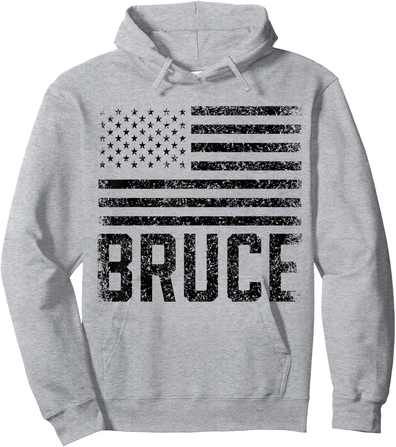 Bruce Birthday Forename Name Personalized USA Hoodie - Hoodie | Ash