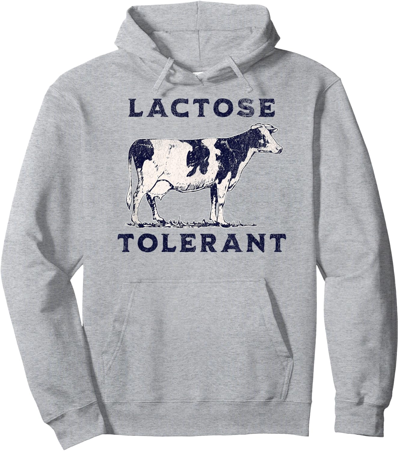 Dairy Funny Cow Lover Allergy Meme Lactose Tolerant Hoodie - Hoodie | Ash