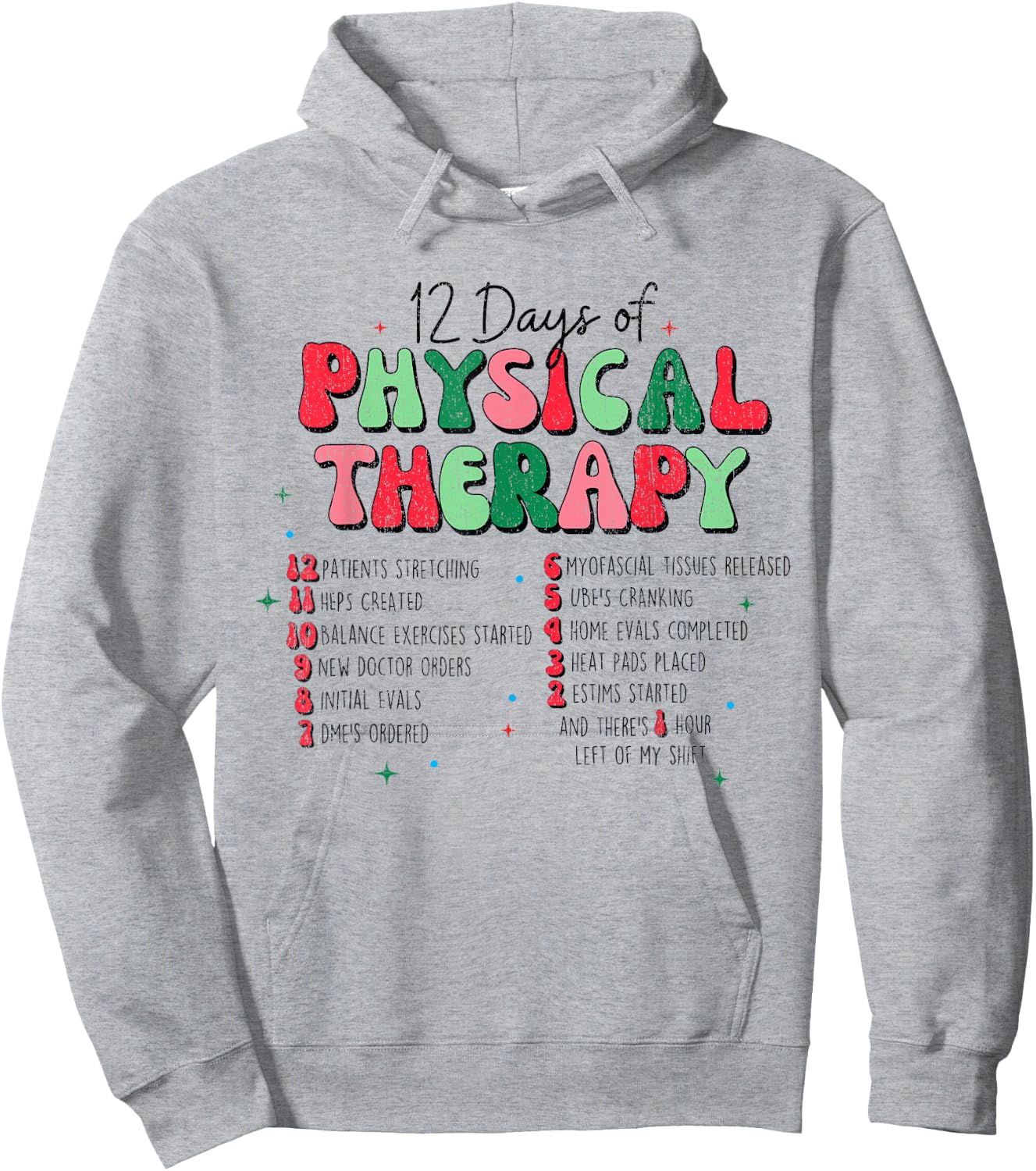 Christmas Physical Therapist Physical Therapy, PT Christmas Hoodie - Hoodie | Ash