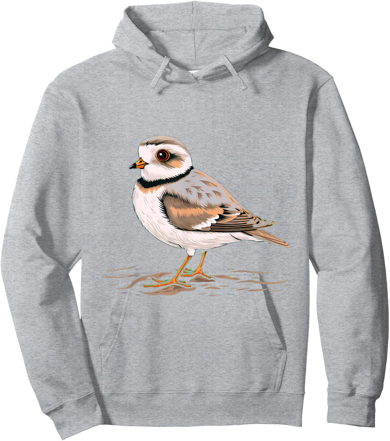 Piping Plover Bird Hoodie - Hoodie | Ash