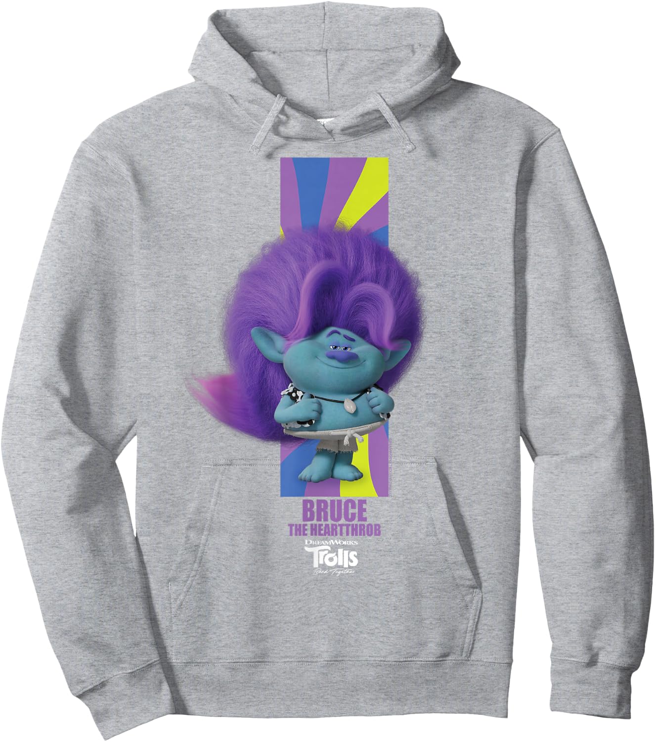 DreamWorks Trolls Band Together BroZone Spruce Bruce Hoodie - Hoodie | Ash